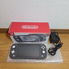Switch Lite 完品 新品時画面フィルム貼付け グレー