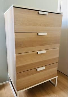 IKEA TRYSIL トリスィル 4段チェスト ライトブラウン - メルカリ