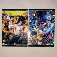 希少★ワンピース ウエハースカード エース モンキー・D・ルフィ 2枚セット