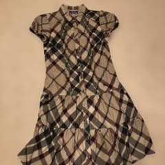 Burberry BLUE LABEL ウール半袖ワンピース　34のサムネイル