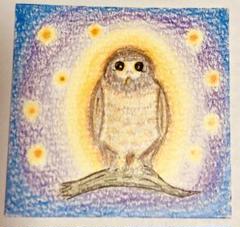 大幅値下げ手書き 水彩画 ハンドメイド 黄金ふくろう 梟 大幅値下げ手書き 水彩画 ハンドメイド 黄金ふくろう 梟