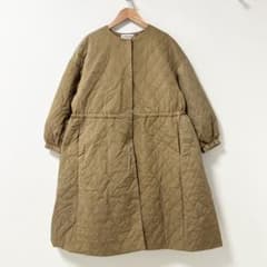 BEARDSLEY バルーン袖キルトコート キャメル - メルカリ