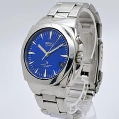 SEIKO SUS キネティック ブルー文字盤 デイト クォーツ メンズ 297 SEIKO SUS キネティック ブルー文字盤 デイト クォーツ メンズ 297