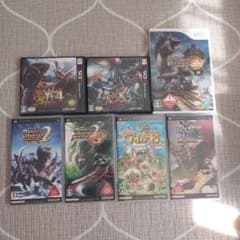 몬스터 헌터 시리즈 PSP 3DS wii 소프트 세트
