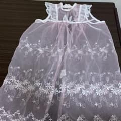 お宮参り　新生児　ベビードレス　セレモニードレス　女の子　薄ピンクのサムネイル