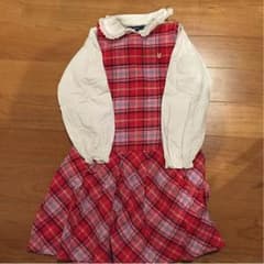 ミキハウスワンピース 白シャツ付！のサムネイル