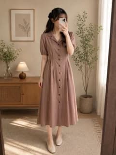 OLIVE des OLIVE オリーブデオリーブ　半袖　シャツ　ワンピースのサムネイル