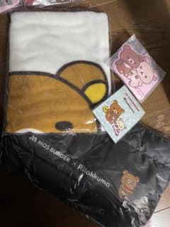 모스 버거 리락쿠마 담요 토트 백 패스 케이스 복주머니