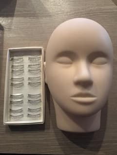 まつ毛エクステ 練習用マネキンヘッド 練習用つけまつげセットのサムネイル