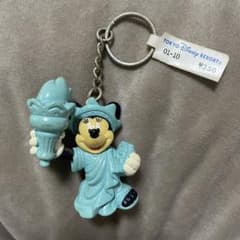 レア ミッキーマウス & 自由の女神 ヴィンテージ 置物 希少2001年 東京ディズニー 自由の女神 ミッキー キーホルダー タグ