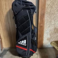 よ*ー様 adidas ゴルフバッグ キャディバッグ スタンド式 ブラックのサムネイル