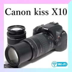 ✨Canon Kiss X10✨Wレンズ✨これ1台でOK✨超望遠✨初心者向け✨ ✨Canon Kiss X10✨Wレンズ✨これ1台でOK✨超望遠✨初心者向け