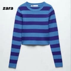 ZARAボーダーニット　サイズＬ　即購入okのサムネイル