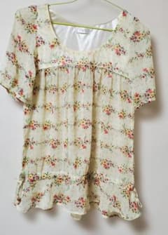 IIMK 花柄 チュニック 半袖のサムネイル