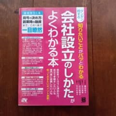ダンゼン得する知りたいことがパッとわかる会社設立のしかたがよくわかる本のサムネイル