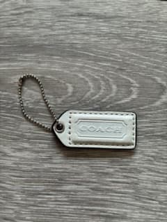 COACH コーチ レザー キーホルダー チャーム ホワイトのサムネイル