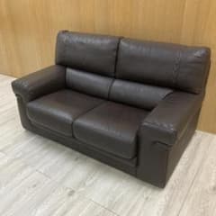 イタリア製 formenti/フォルメンティ 2人掛けソファ 総革張り 本