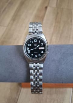 SEIKO 5 自動巻き 7S26-3180 黒文字盤 アラビア数字 - メルカリ