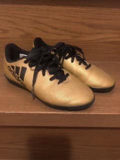 お値下げ⭐アディダス ナイキ サッカースパイク カッコイイゴールド 19cmのサムネイル