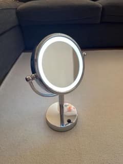 LEDライト付き 卓上ミラー 両面鏡のサムネイル