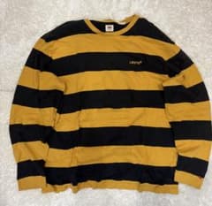 グ*ん様 Levi's ボーダーロンT ブラック✖︎イエローのサムネイル