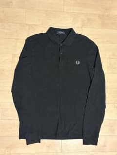 FRED PERRY 長袖ポロシャツ ブラック Mサイズ