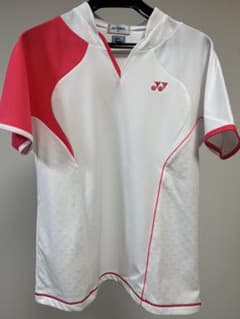 YONEX バドミントン ポロシャツ M ホワイト/ピンクのサムネイル