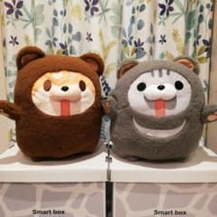 ナムコ 限定 ボンレス犬とボンレス猫 BIG ぬいぐるみ ふわもこくま プライズ