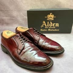 Alden 990 コードバン 8D バーガンディ オールデン プレーントゥ