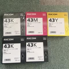 RICOH 純正インクカートリッジ GC43K M Y 5個セット - メルカリ