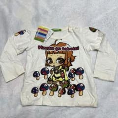 TARKER 長袖Tシャツ Kinoko go tabetai 95cmのサムネイル
