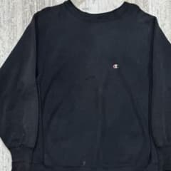 90s〜 Champion リバースウィーブ スウェット ブラック　XL相当