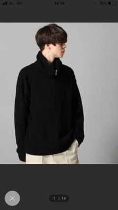 HARE ハレ ハーフZIPタートルニットプルオーバーのサムネイル