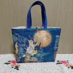 うなさま 専用 おとぎの国の猫と仲間たち ミニ トートバッグ ハンドメイド 帆布トートバッグ ハンドメイド おとぎの国の猫と仲間たち - メルカリ