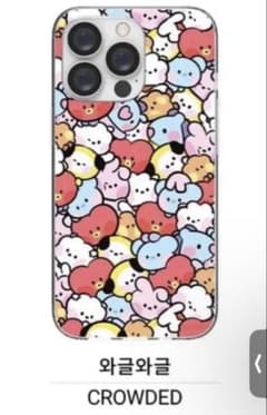 BT21 BTS 공식 클리어 스마트폰 케이스(iPhone13mini)