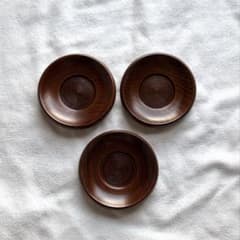 木製 茶托 3枚セットのサムネイル