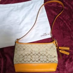 COACH オレンジ ショルダーバッグのサムネイル