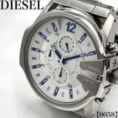 稼働品 DIESEL ディーゼル 腕時計 メンズ クロノグラフ y2k 0058 