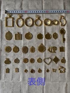 レジン用空枠 チャームセット まとめ売り ゴールド ハンドメイドのサムネイル