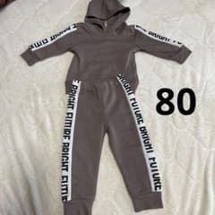 フード付きセットアップ 80 公園・普段着に◎可愛い