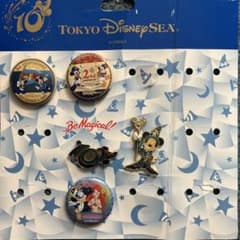 東京ディズニーシー 10thAnniversary ピンバッジセット - メルカリ