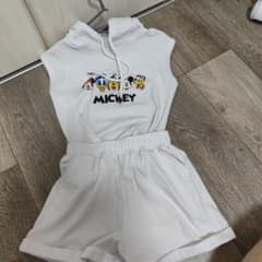 キッズ ミッキー＆フレンズ ノースリーブパーカー セットアップのサムネイル