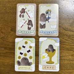 アトレ × リンネル 《おぱんつ君》タロット 占い ノベルティ ステッカー 4枚のサムネイル