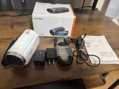 SONY HDR-CX680 White Video Camera, Box Included, Almost New