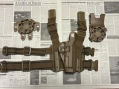 ビアンキ製 実物1911ガバメント用レザーヒップホルスター 右用 中古品