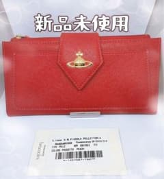 【新品未使用】Vivienne Westwood 人気の長財布　ピンクのサムネイル