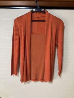 新品未使用　COUP DE CHANCE アンサンブル風ニットカーディガンのサムネイル