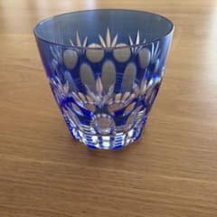江戸切子 グラス 青色のサムネイル