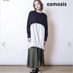osmosis レイヤードギャザープルオーバー バルーン　ドッキング　ストライプのサムネイル