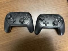【ジャンク品】Nintendo スイッチ PROコントローラー 2台セットのサムネイル